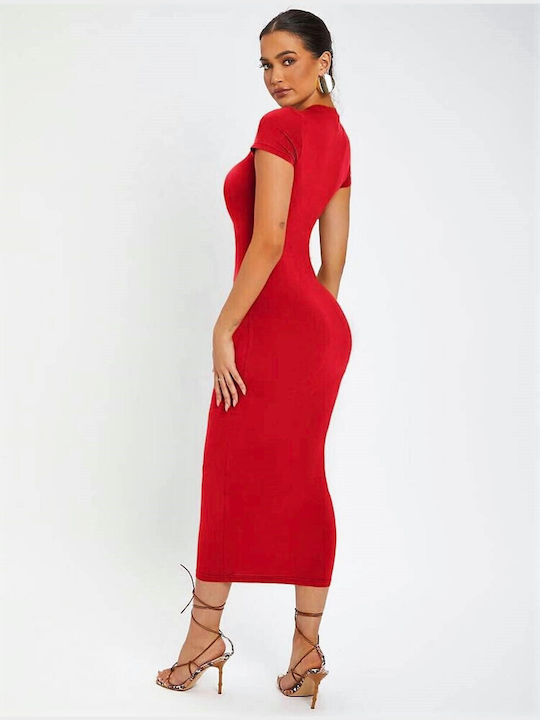 Maxi red φόρεμα