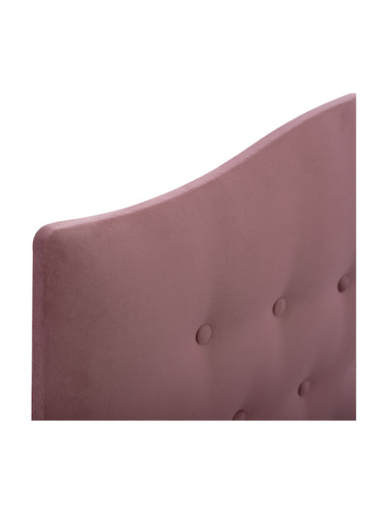 Malena Pat Single Tapitat Cu Catifea Măr Stricat Pentru Saltea 90x200cm