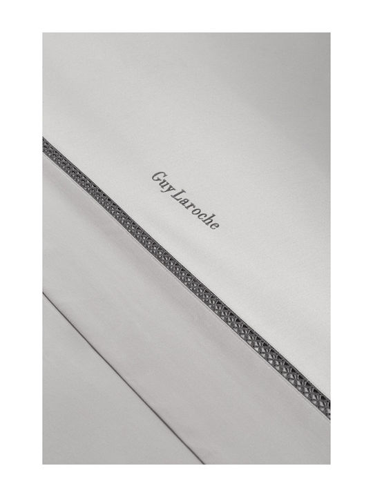 Guy Laroche Bettwäsche-Set King Size 270x280cm. Blend Cement 4Stück