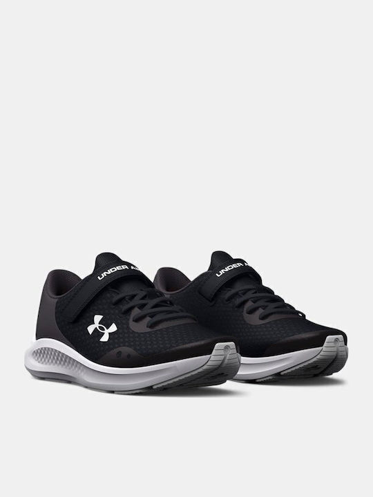 GPS Pursuit 3 Kids Sports Shoes Running with Hoop & Loop Closure Black