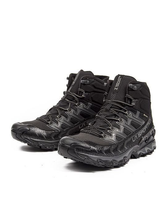 La Sportiva Ultra Raptor II Mid GTX Männer Wanderschuhe Wasserdicht mit Gore-Tex-Membran Schwarz