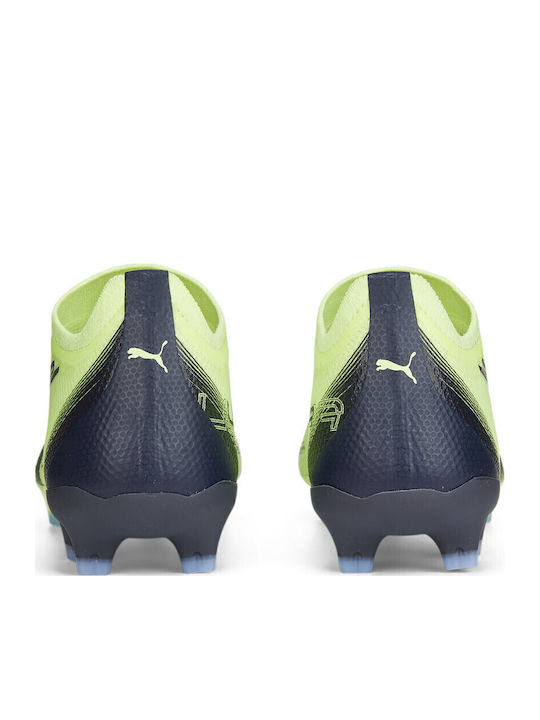 PUMA Ultra Mach Football Shoes with Cleats Fizzy Light / Parisian Night / Blue Glimmer