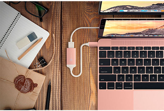 Satechi Convertor USB-C Masculin în HDMI Feminin Rose Gold