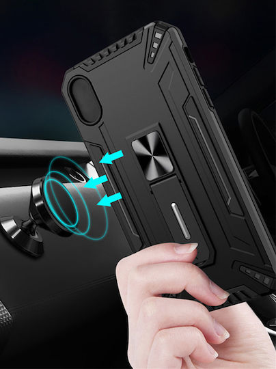 Powertech Back Cover Πλαστικό / Σιλικόνης Μαύρο (Poco M4 Pro)
