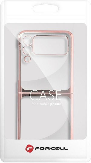 Forcell Focus Back Cover Πλαστικό Ροζ Χρυσό (Galaxy Z Flip3 5G)