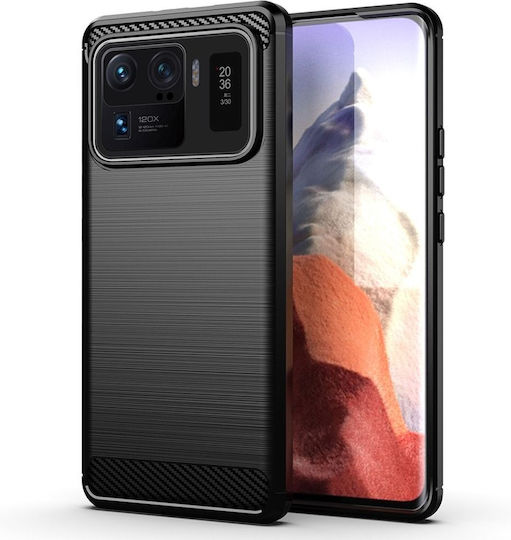 Forcell Carbon Back Cover Σιλικόνης Μαύρο (Xiaomi Mi 11 Ultra)