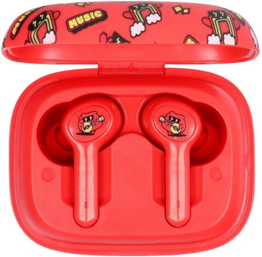 YLFS-06BT In-ear Bluetooth Handsfree Earphones with Charging Case Red
