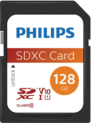 Philips SDXC 128GB Clasa 10 U1 Viteză implicită