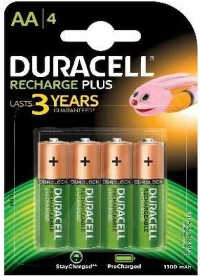 Duracell Wiederaufladbare Batterien AA Ni-MH 1300mAh 4Stück