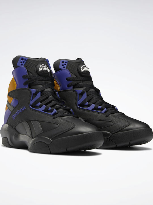 Reebok Shaq Attaq Ανδρικά Μποτάκια Core Black / Bold Purple / Collegiate Gold