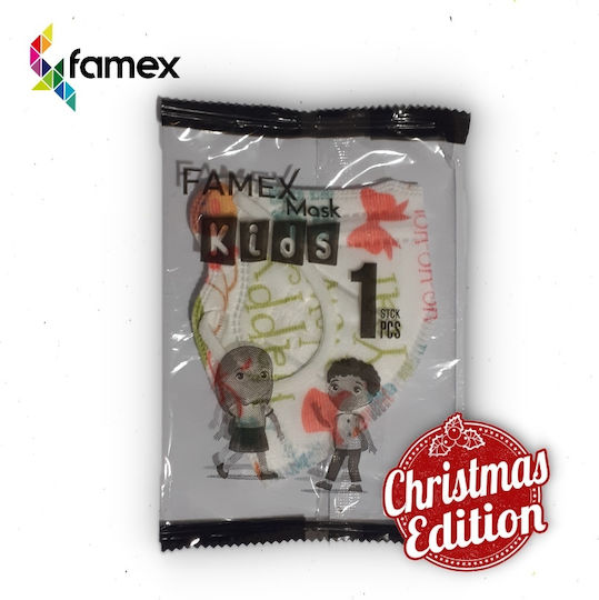 Famex Kids Mask FFP2 NR Protective Mask FFP2 Kids Christmas Edition 10pcs