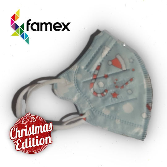 Famex Kids Mask FFP2 NR Protective Mask FFP2 Kids Christmas Edition 10pcs