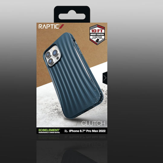 X-Doria Raptic Clutch Umschlag Rückseite Kunststoff / Silikon Blau (iPhone 14 Pro Max)