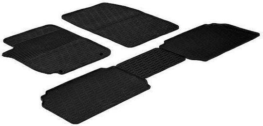 Gledring Set of Front and Rear Mats 5pcs for Citroen Xsara 2010 Black