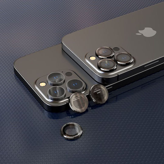 Hofi Camring PRO+ Kameraschutz Gehärtetes Glas Black für das iPhone 14 Pro / 14 Pro Max