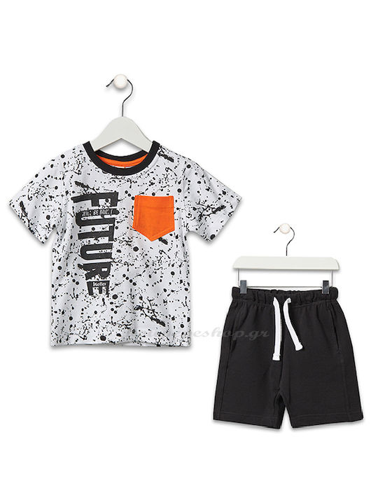 Reflex Kids Set with Shorts Summer 2pcs White