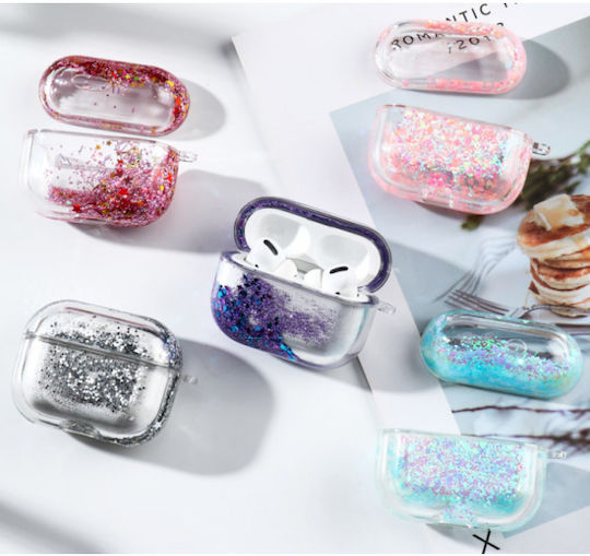 Liquid Glitter Θήκη Πλαστική σε Χρυσό χρώμα για Apple AirPods Pro