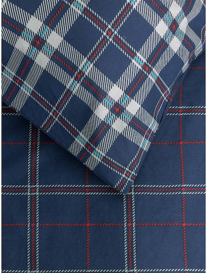 Kocoon Olivia Σετ Σεντόνια Μονά με Λάστιχο 100x200+30εκ. Blue (3τμχ)