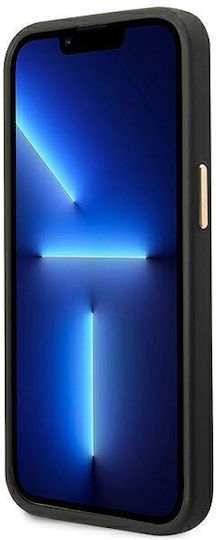 Guess Umschlag Rückseite Kunststoff Schwarz (iPhone 14)