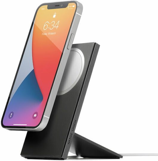Native Union Rise Dock Βάση Φόρτισης MagSafe σε Μαύρο χρώμα