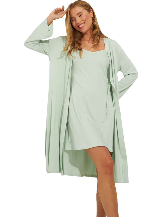 Harmony Winter Women's Robe Mint