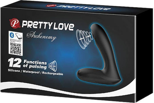 Pretty Love Archenemy Πρωκτικός Δονητής με Δυνατότητα Ασύρματης Λειτουργίας Μαύρος 12cm