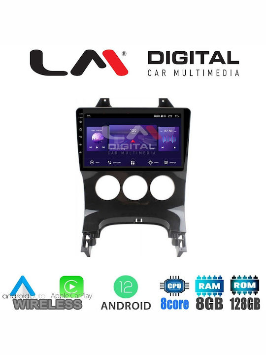 LM Digital Car Audio System for Peugeot 3008 / 206 / 5008 2009-2016 with A/C (Bluetooth/USB/WiFi/GPS/Apple-Carplay/Android-Auto) with Touch Screen 9"