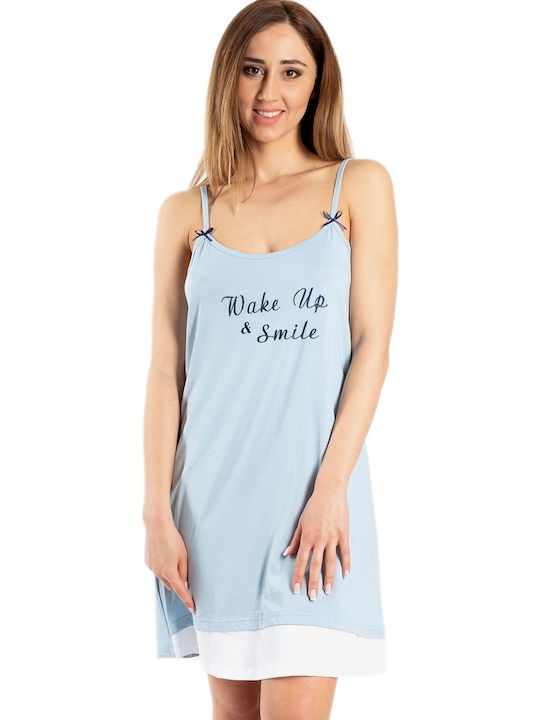 Rachel Summer Women's Nightdress Light Blue