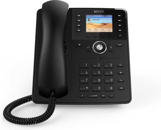 Snom D735 Wired IP Phone with 12 Lines Black