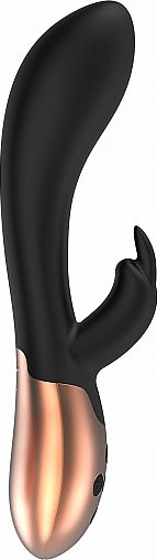 Shots Elegance Opulent Vibrator Rabbit 24.5cm Black