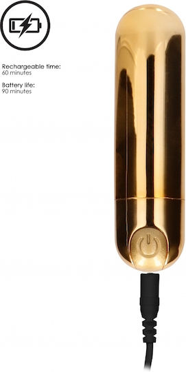 Shots 7 Speed Bullet Mini Δονητής Bullet 7.7cm Gold