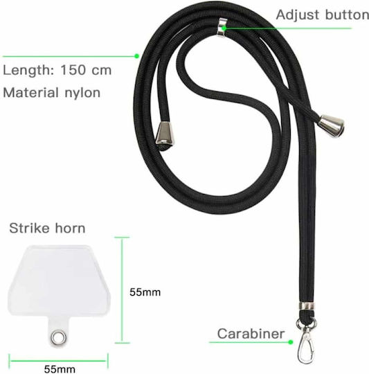 TelForceOne Universal Lanyard Neck Strap for Mobile Phones Violet