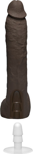 Doc Johnson Signature Cocks Isiah Maxwell Ultraskyn with Removable Vac-U-Lock Realistic Dildo with Balls and Suction Cup Chocolate 25cm