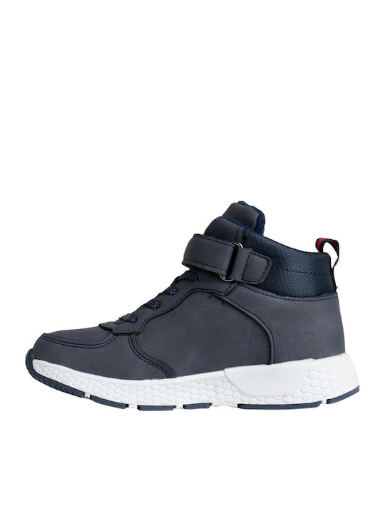 Spiderman Παιδικά Sneakers High με Σκρατς Μπλε