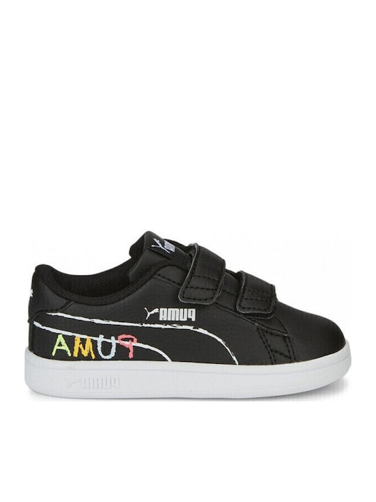 PUMA Smash v2 Home School Black