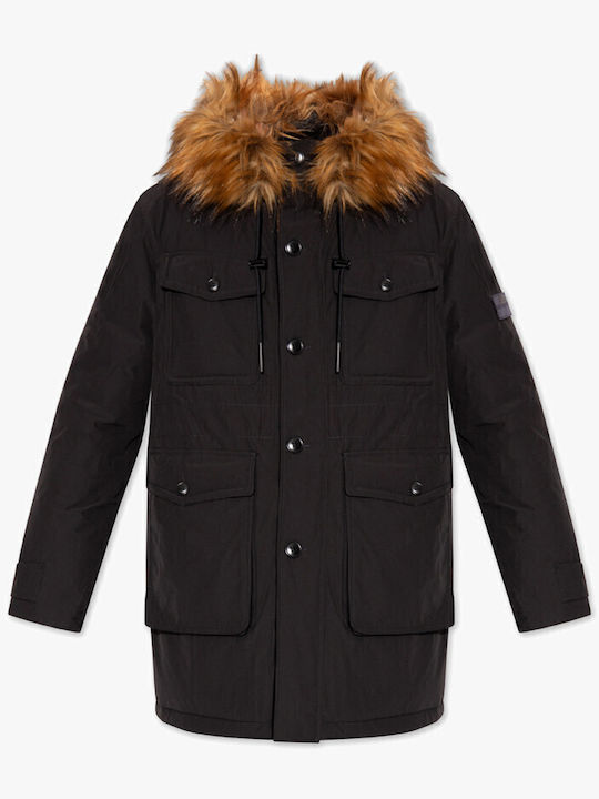 Winter Jacke Parka Schwarz