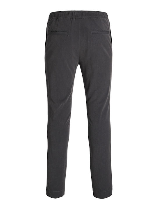 Trousers Chino Elastic in Slim Fit Dark Grey