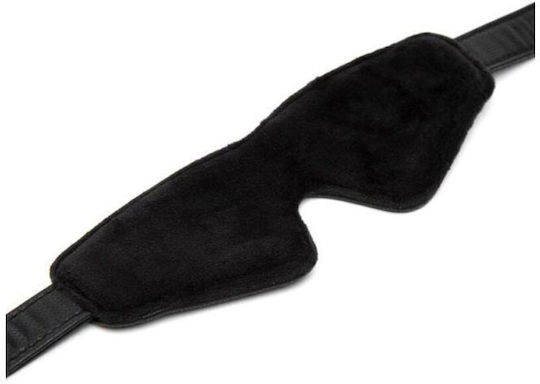 Fifty Shades of Grey Bound To You Leather Blindfold BDSM Mask in Black Color