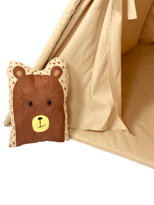 Velvet White Παιδική Σκηνή Ινδιάνικη Bear Μπεζ