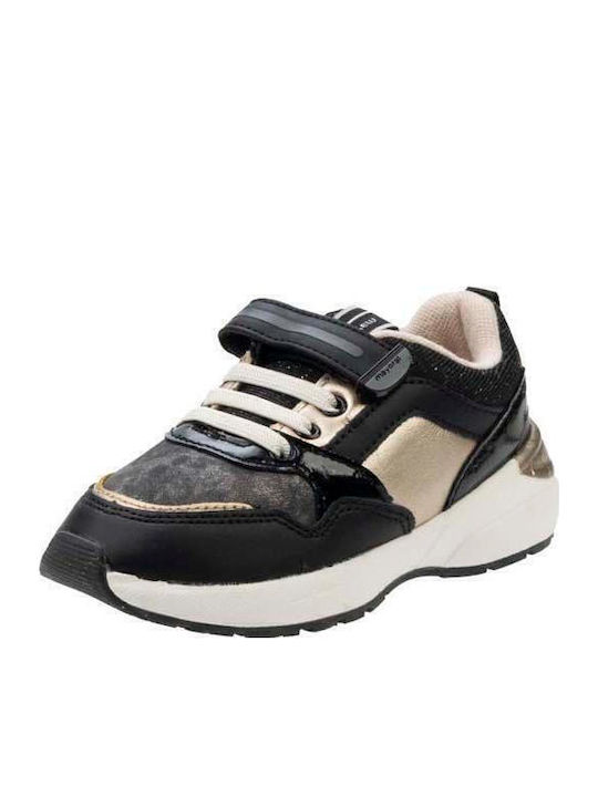 Running Kinder Sneakers mit Klettverschluss Schwarz