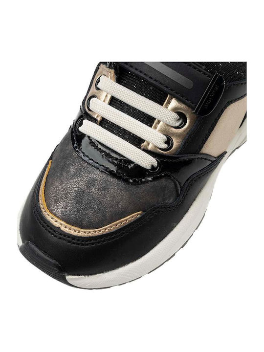 Running Kinder Sneakers mit Klettverschluss Schwarz