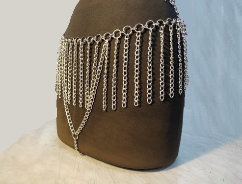 Sexy Dessous-Set Bustier mit String-Rock Silber 2002235