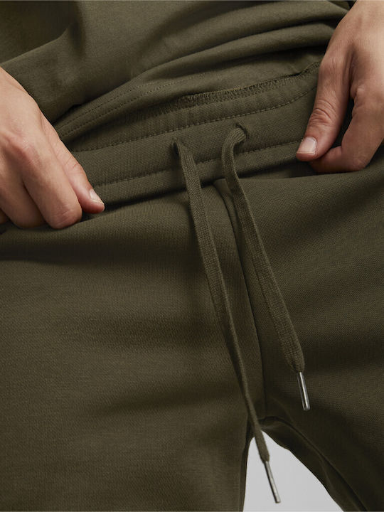 Sweatpants with Elastic Khaki