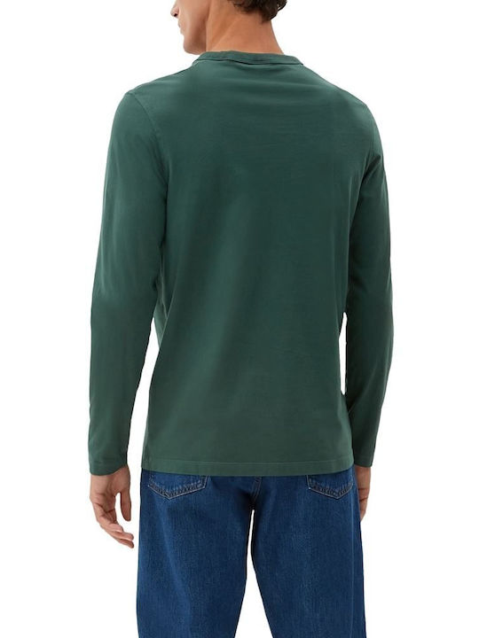 S.Oliver Men's Long Sleeve Blouse Green