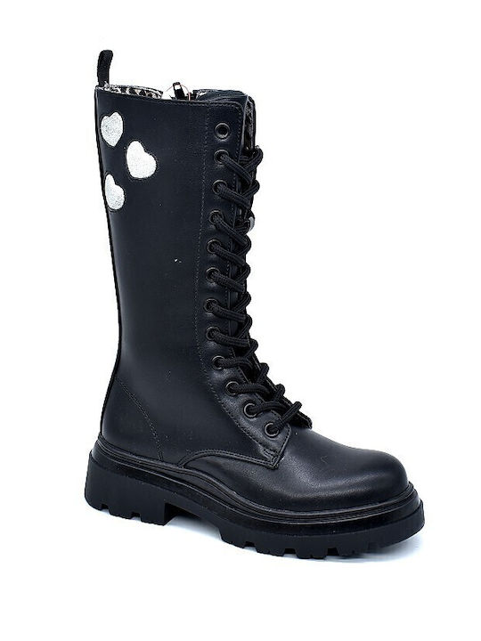 Kids Boots with Zipper Black