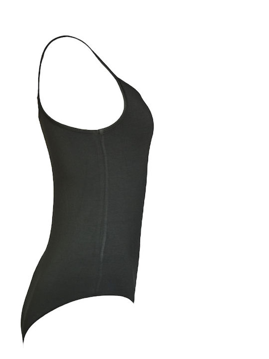 Lingerie Spaghetti Strap String Bodysuit Green