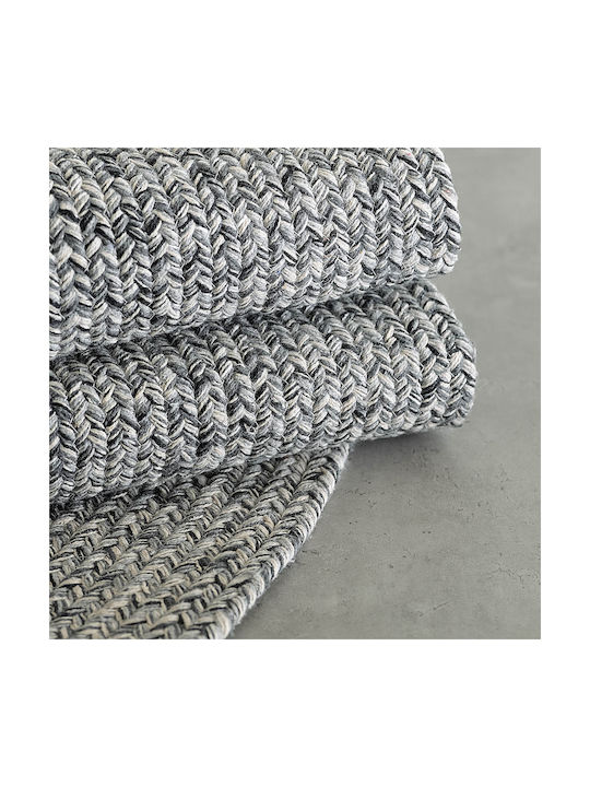 Rythmos Almira Rug Round Summer Cotton White / Grey