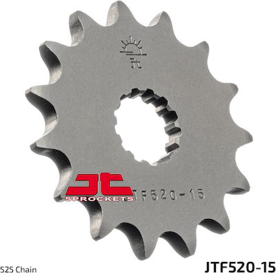 JT Sprockets Γρανάζι Μπροστά 15 Δοντιών για Suzuki DL 650 V-Strom 04-16 / GSF 650 Bandit 07-11 / SV 650S 99-11