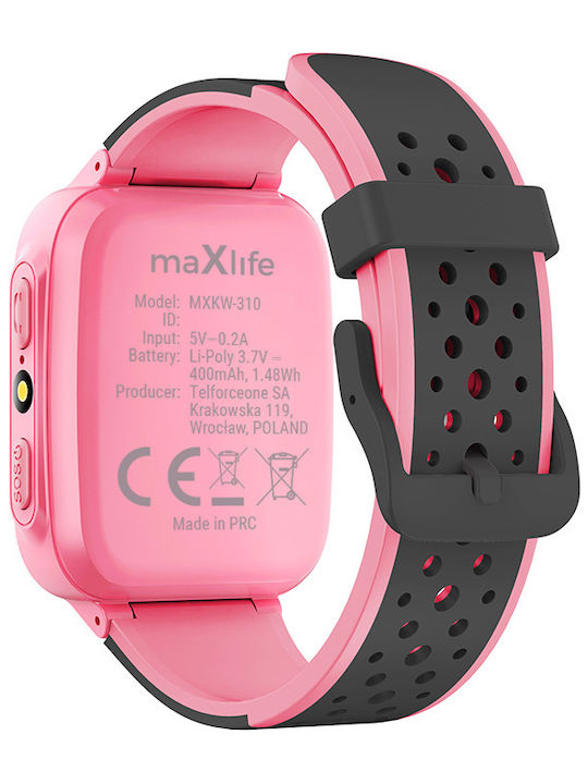 Maxlife Παιδικό Smartwatch 2G με Κάμερα Ροζ