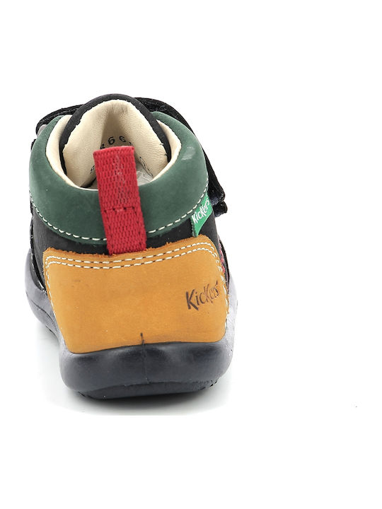 Anatomisch Suede Kinderstiefeletten mit Klettverschluss Blau
